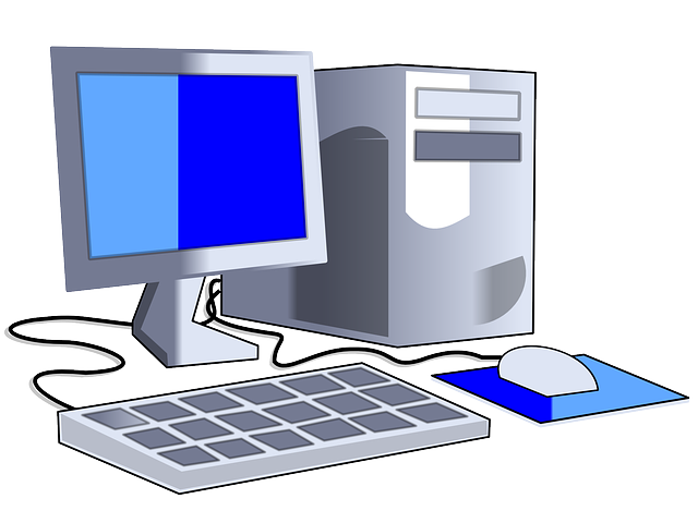 nakreslený počítač